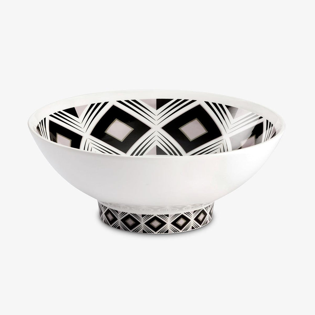 Geo Salad Bowl and Afrique Salad Claws set in Colour Gift Box Andy C