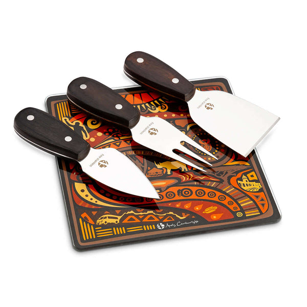 I Am South African Cheese Set 4pc in Colour Gift Box - Andy Cartwright.