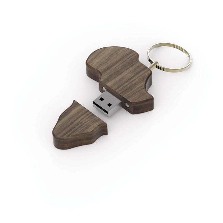 Afrique Wood Memory Stick  16GB in Colour Gift Box - Andy Cartwright.