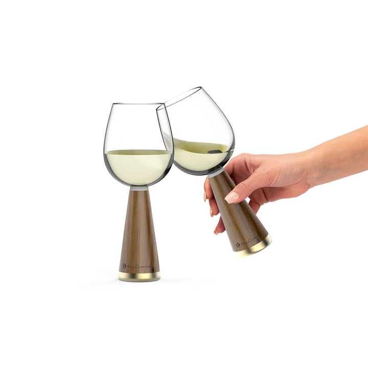 Afrique Wine Glass Set of 2 in Colour Gift Box - Andy Cartwright.