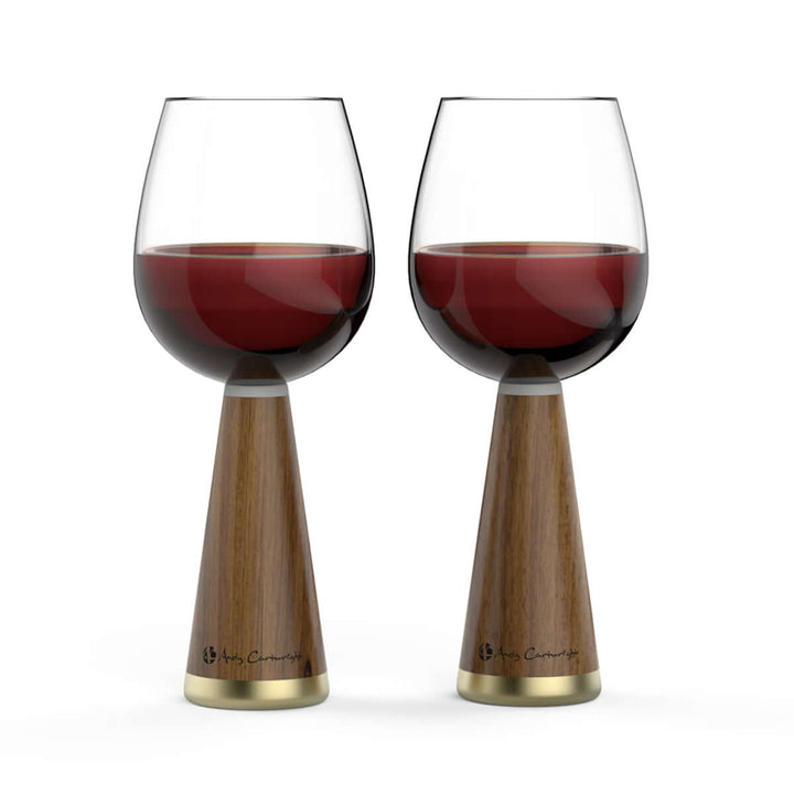 Afrique Wine Glass Set of 2 in Colour Gift Box - Andy Cartwright.
