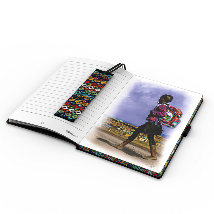 Afrique A5 Notebook and Afrique Gold Ball Pen Gift Set.