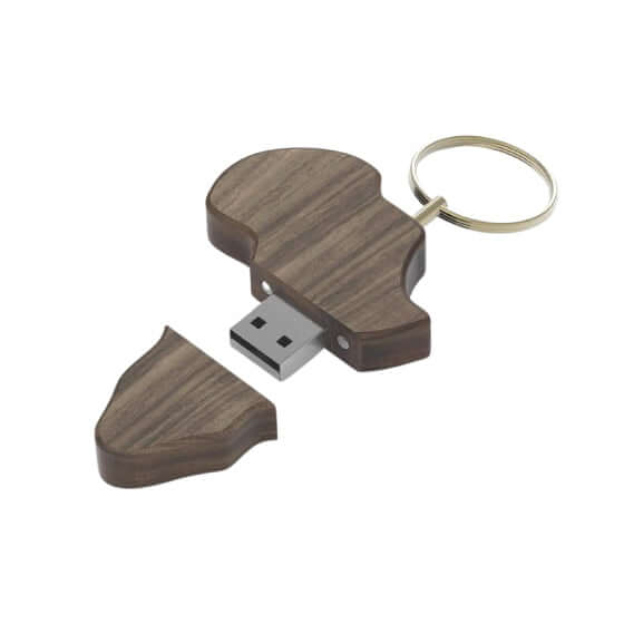 Afrique Wood Memory Stick  16GB in Colour Gift Box - Andy Cartwright.