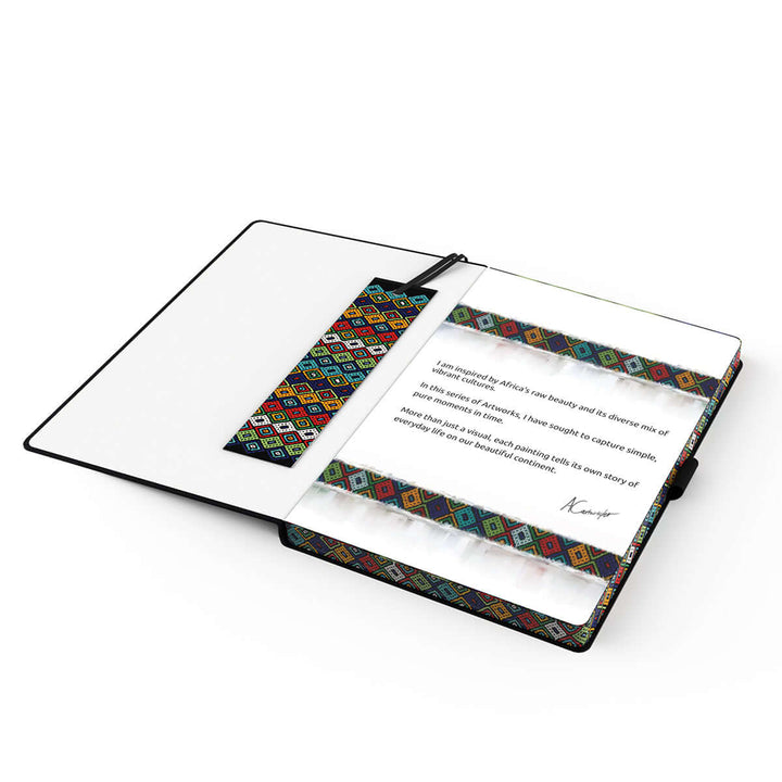 Afrique Illustration A5 Notebook Lined in Colour Gift Box - Andy Cartwright.