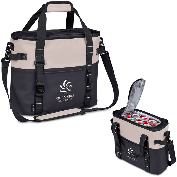 Interior of foil-lined Cederberg cooler bag for outdoor use