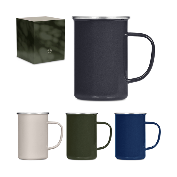 Satara Enamel Coffee Mug – 600ml | Andy Cartwright Outdoor Drinkware