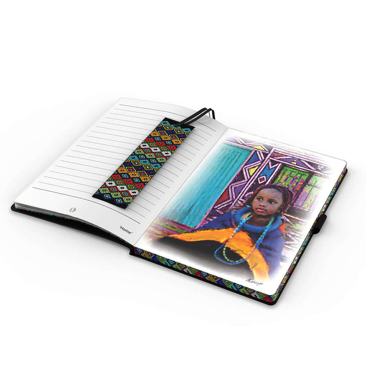 Afrique Illustration A5 Notebook Lined in Colour Gift Box - Andy Cartwright.