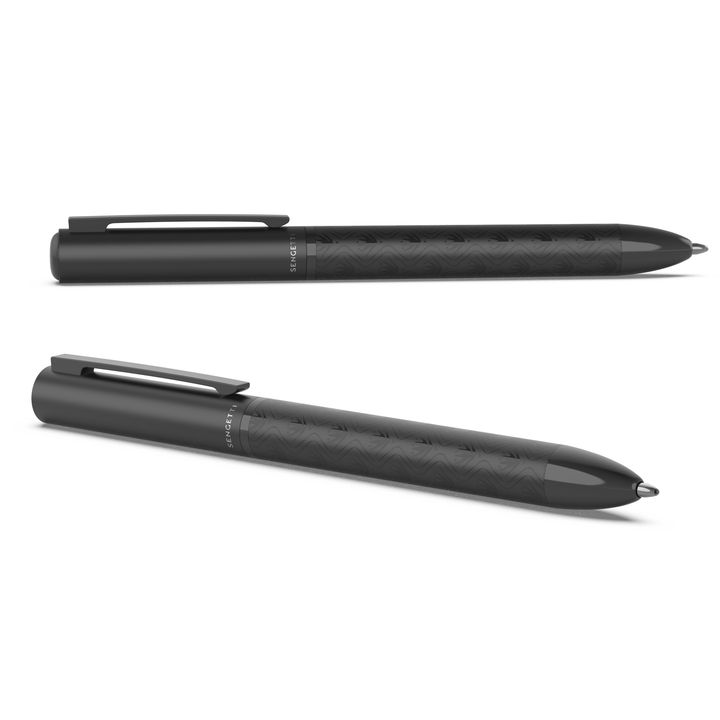 Sengetti Protea Signature Ball Pen from Andy Cartwright Collection with matte black finish and unique motif.