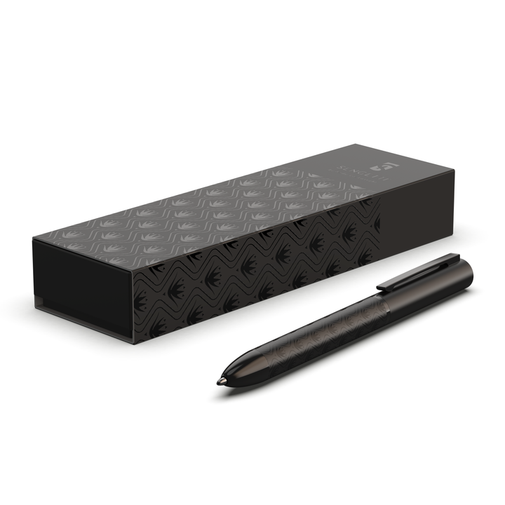 Sengetti Protea Signature Ball Pen and packaging from the Andy Cartwright Collection on a white background.