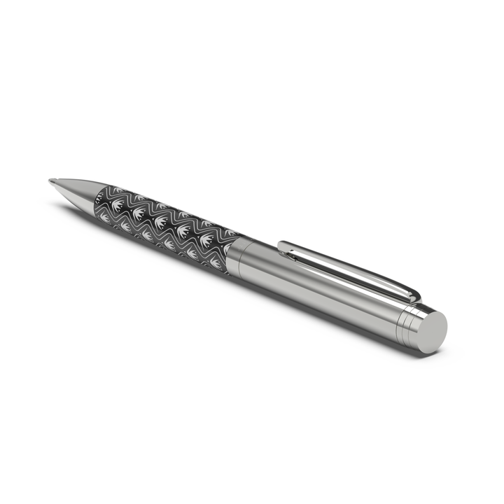 Sengetti Protea Heritage Ball Pen from the Andy Cartwright Collection showcasing elegant chrome-plated finish.