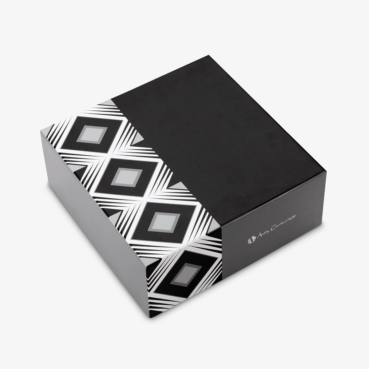 Geo Salad Bowl and Afrique Salad Claws set in Colour Gift Box Andy C