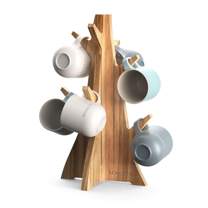 Mug & Coffee Pod Tree - Acacia wood,  Sengetti by Andy Cartwright.